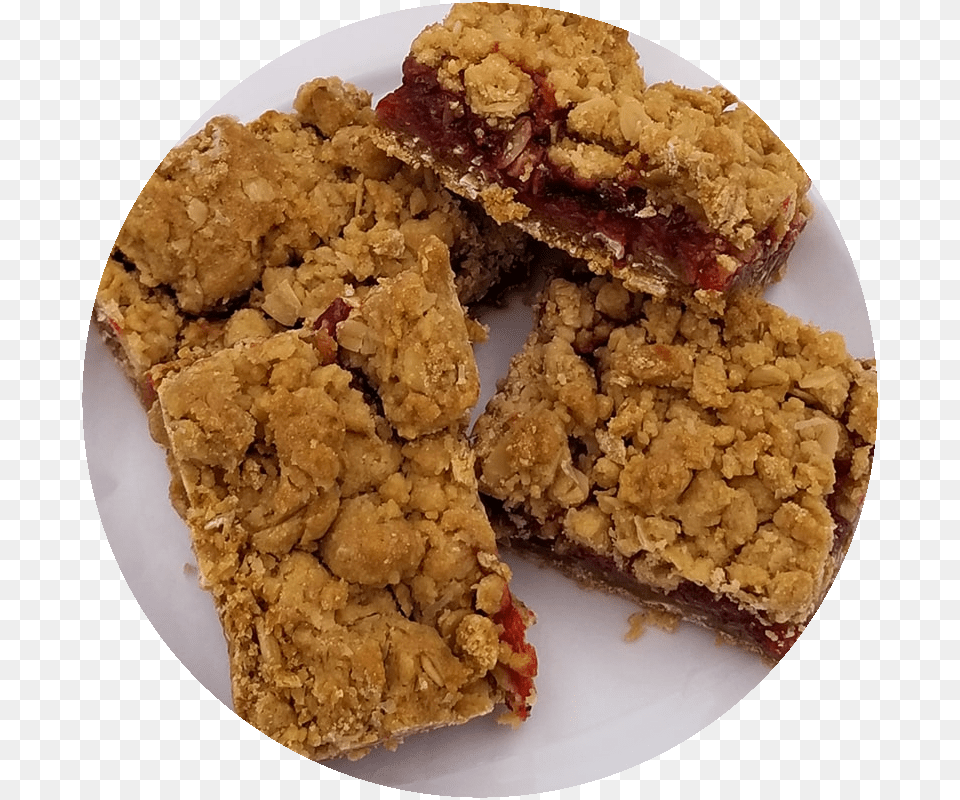 Apple Raspberry Slice, Plate, Food, Fritters Free Png
