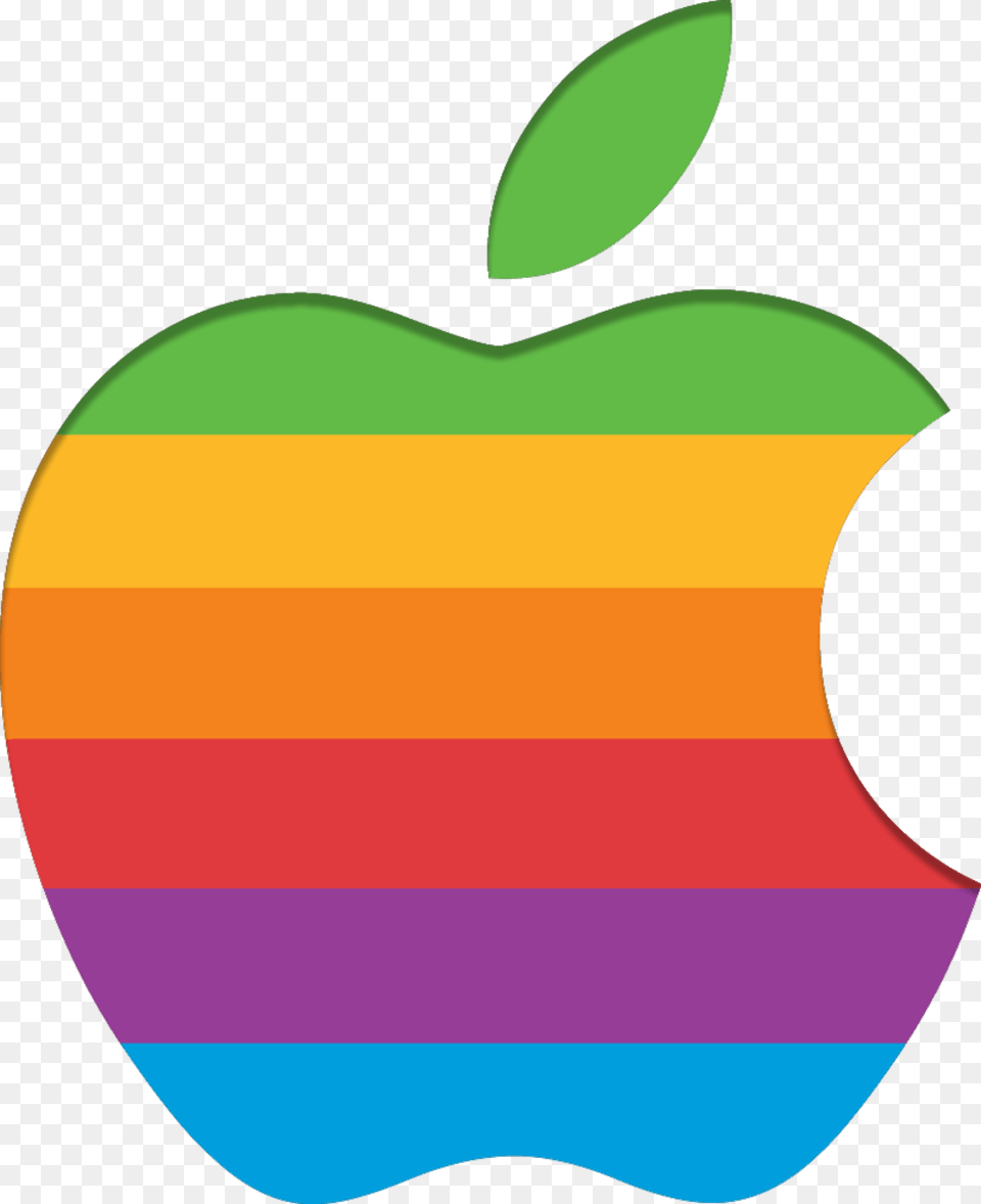 Apple Retro Logo, Food, Fruit, Plant, Produce Free Transparent Png