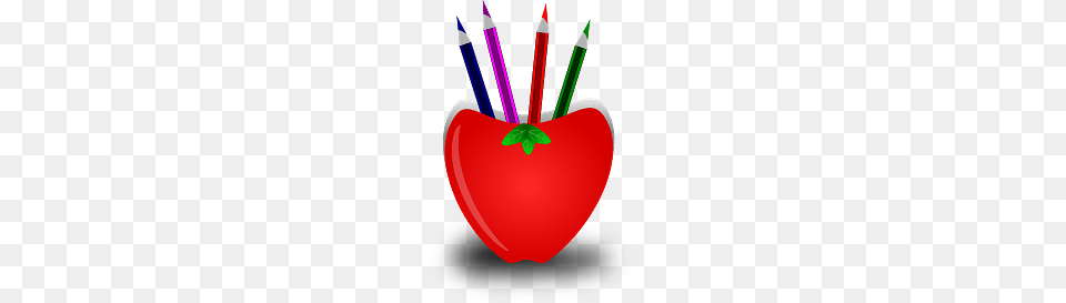 Apple Shaped Penstand, Pencil, Food, Ketchup Png Image