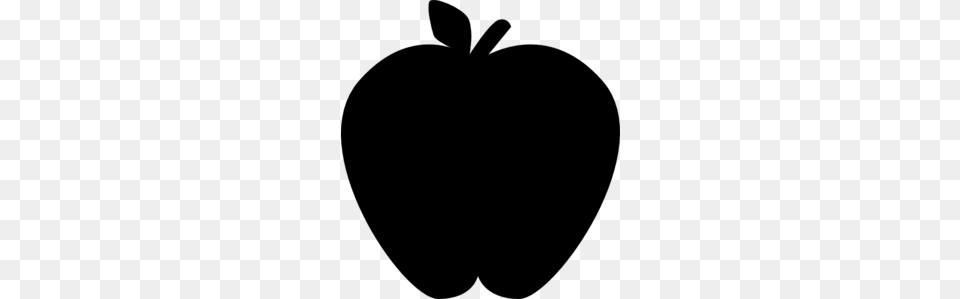 Apple Silhouette Clipart Clipart, Gray Free Png