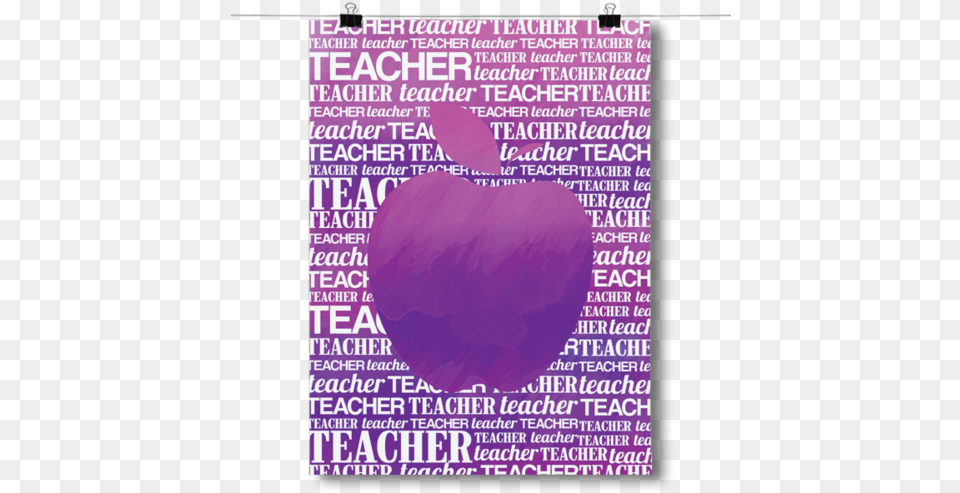 Apple Silhouette Poster, Advertisement, Purple, Text Free Transparent Png