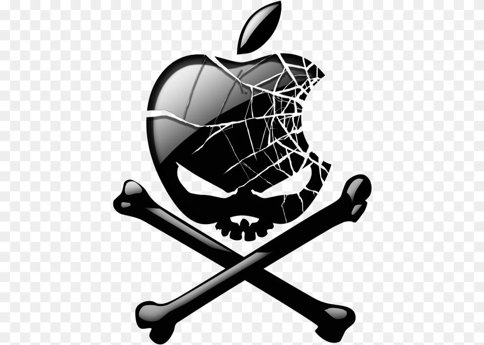 Apple Skull Clipart Apple Clip Art Apple Skull, Furniture, Bed, Clothing, Hardhat Free Transparent Png