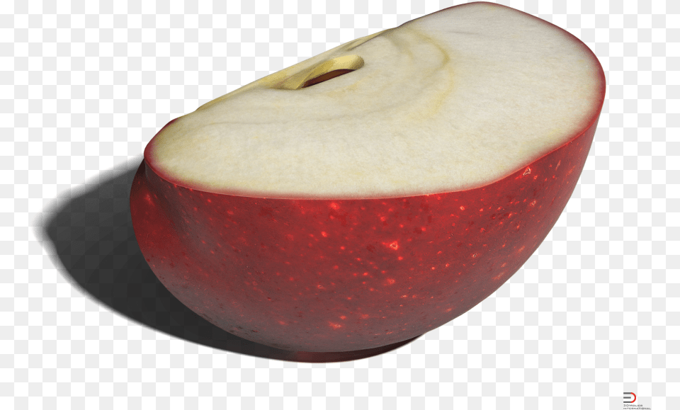 Apple Slice 3d Model, Plant, Produce, Fruit, Food Free Png Download