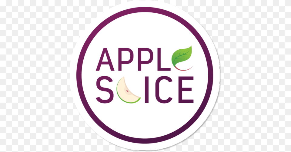 Apple Slice Circle Logo Sticker Circle Free Transparent Png