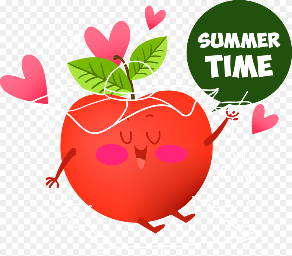 Apple Slice Clipart Summer Images Clip Art, Graphics, Advertisement, Berry, Food Free Transparent Png