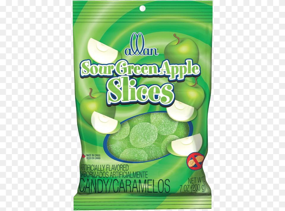 Apple Slices, Green, Food, Ketchup, Gum Png Image