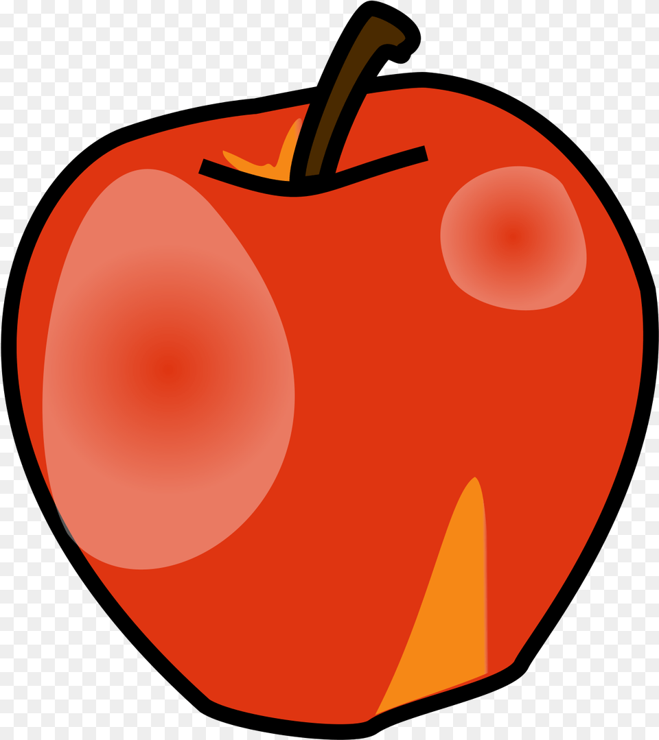 Apple Svg Vector Clip Art Svg Clipart Apple Clip Art, Food, Fruit, Plant, Produce Free Png Download