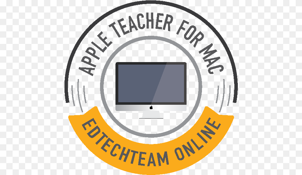 Apple Teacher Online Course For Mac Circle, Computer Hardware, Electronics, Hardware, Monitor Free Png Download