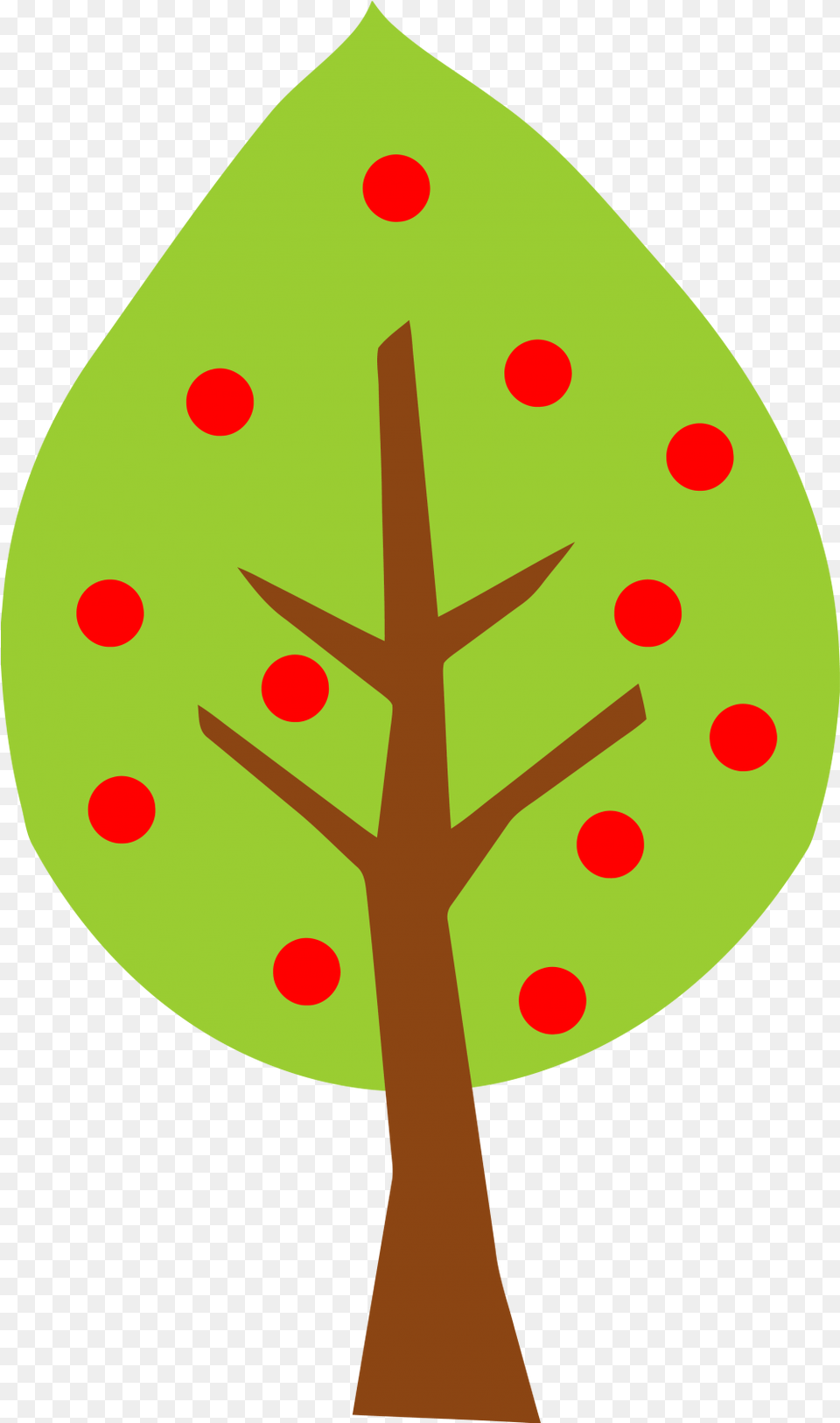 Apple Tree Big Clipart U2013 Clipartlycom Apple Tree Cute, Leaf, Plant, Weapon, Cross Free Png Download