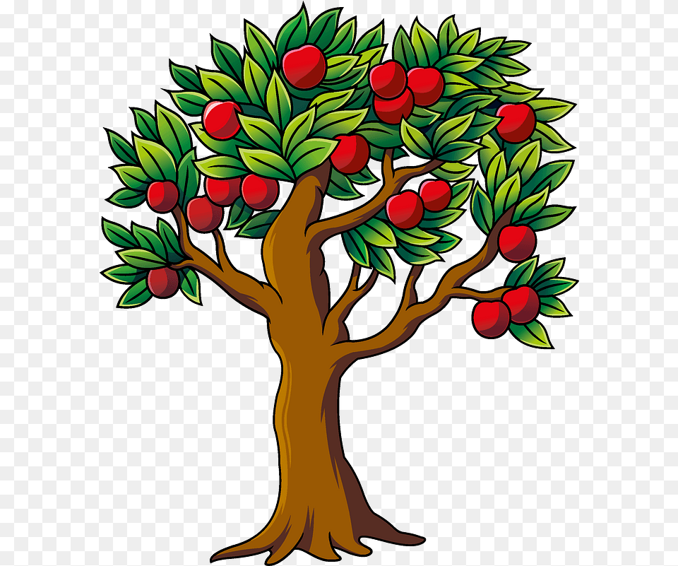 Apple Tree Clipart Apple Tree Vector, Conifer, Plant, Art, Yew Free Png Download