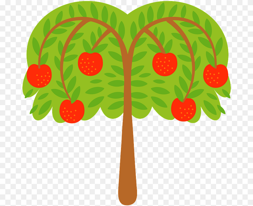 Apple Tree Clipart Creazilla Clip Art, Leaf, Plant, Berry, Food Free Png Download