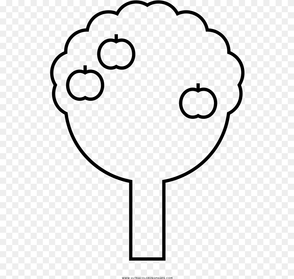 Apple Tree Coloring, Gray Png