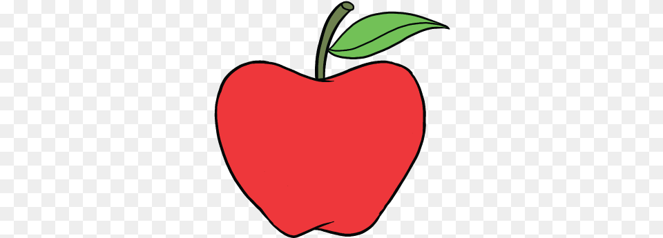 Apple Tree Drawing Apple Drawing Easy, Food, Fruit, Plant, Produce Png