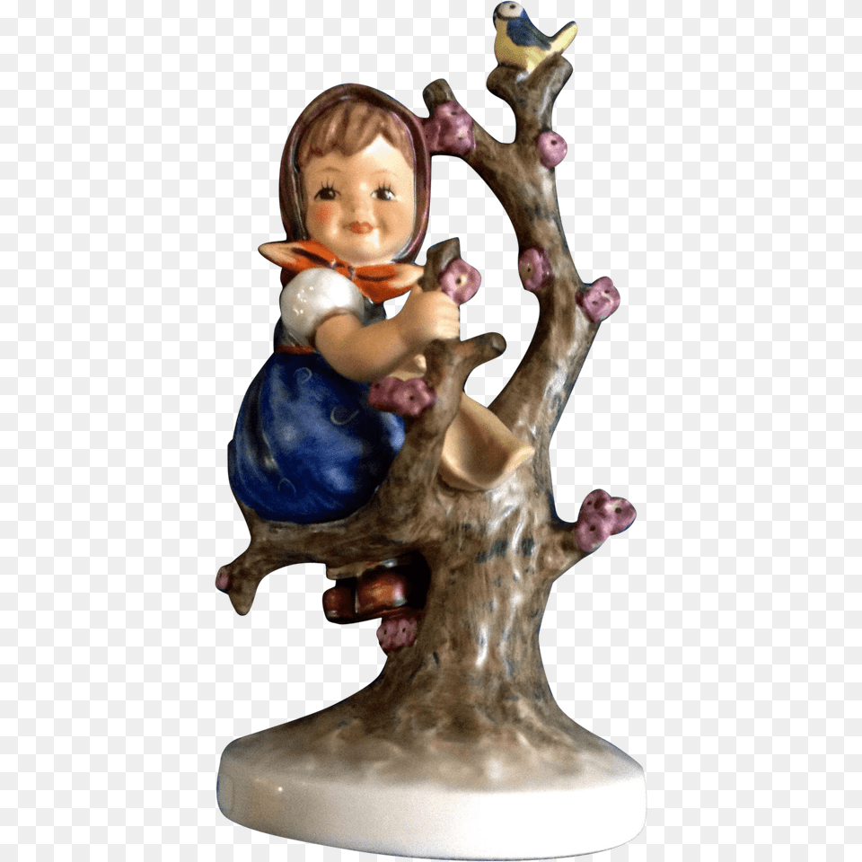 Apple Tree Girl Hummel Figurine, Baby, Person, Face, Head Free Png