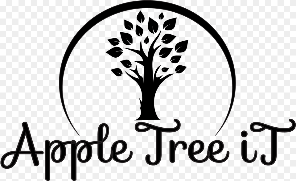 Apple Tree It Royalty Text Free Png Download