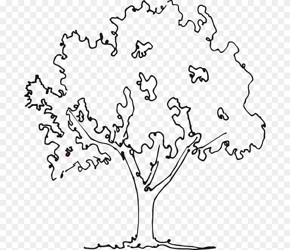 Apple Tree No Fruit Illustration, Plant, Art, Oak, Sycamore Png Image
