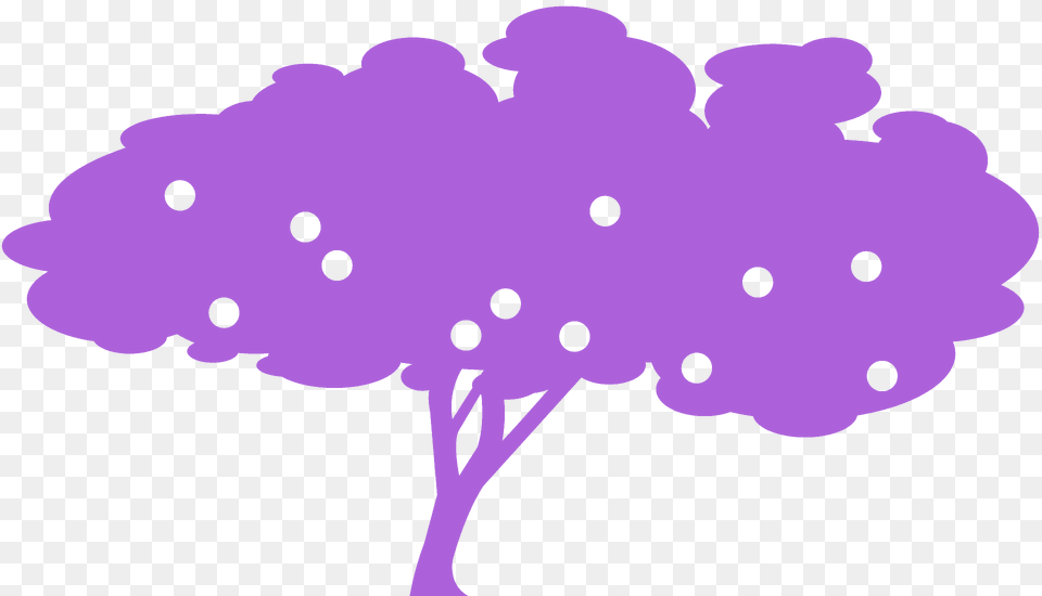 Apple Tree Silhouette, Purple, Art, Flower, Plant Png