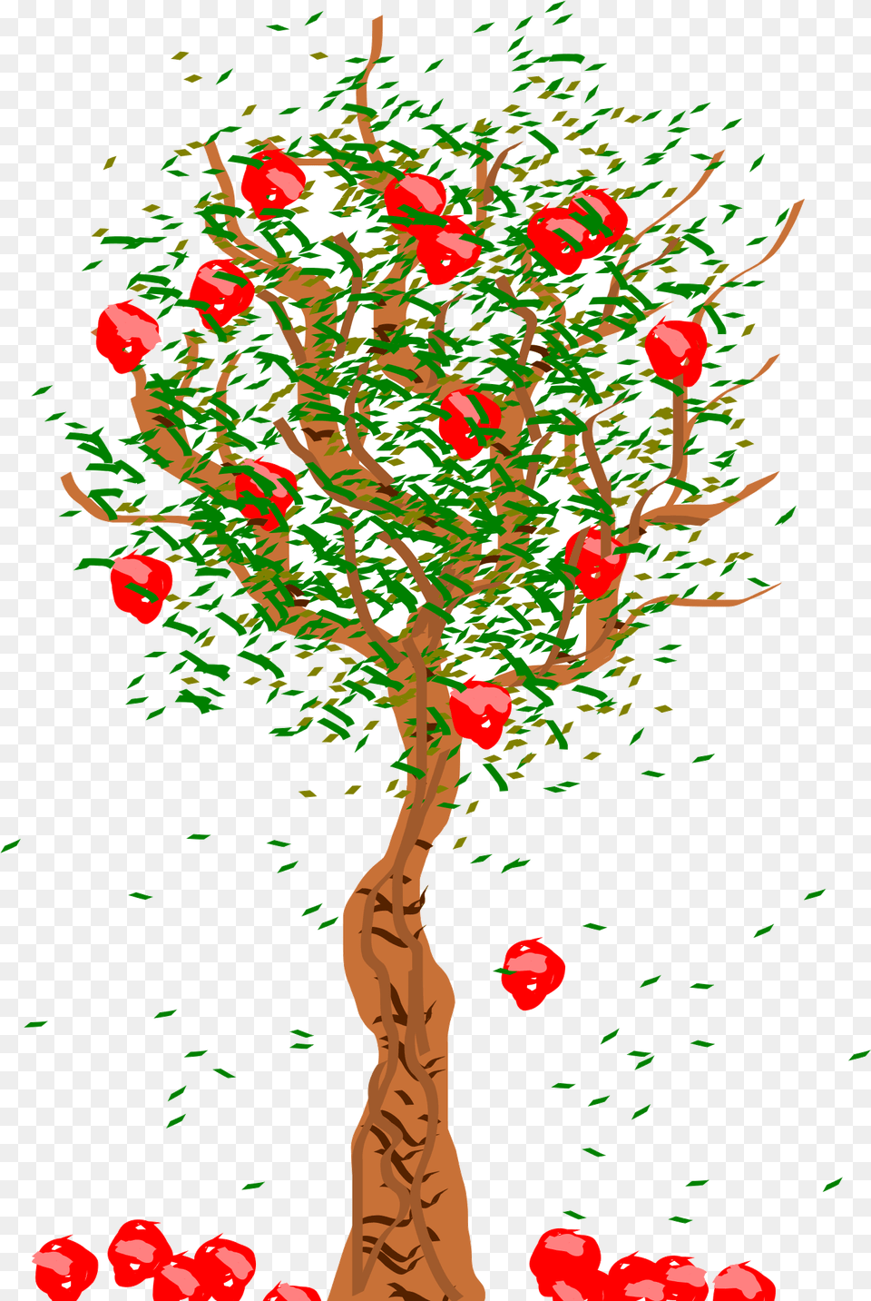 Apple Tree Trees Vector Huge Freebie For Powerpoint Fruit Falling From Tree, Graphics, Art, Painting, Plant Png Image