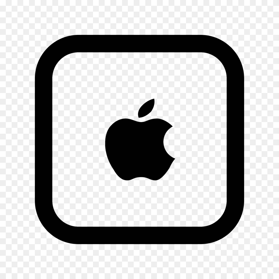 Apple Tv Icon, Gray Png Image