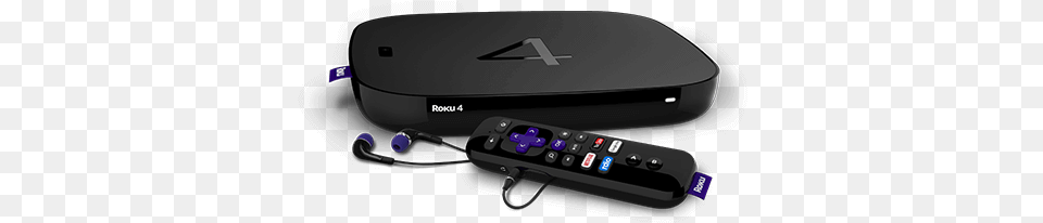 Apple Tv Improves But Roku Still Roku 4 Audio Out, Electronics, Remote Control, Hardware Free Png Download