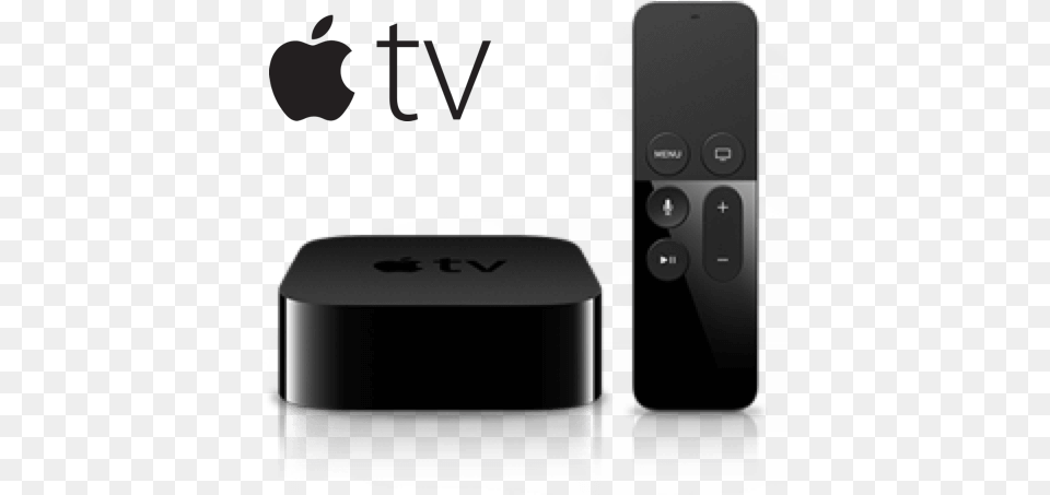 Apple Tv Logo Device And Remote Apple Tv Device Du, Electronics, Remote Control Free Transparent Png