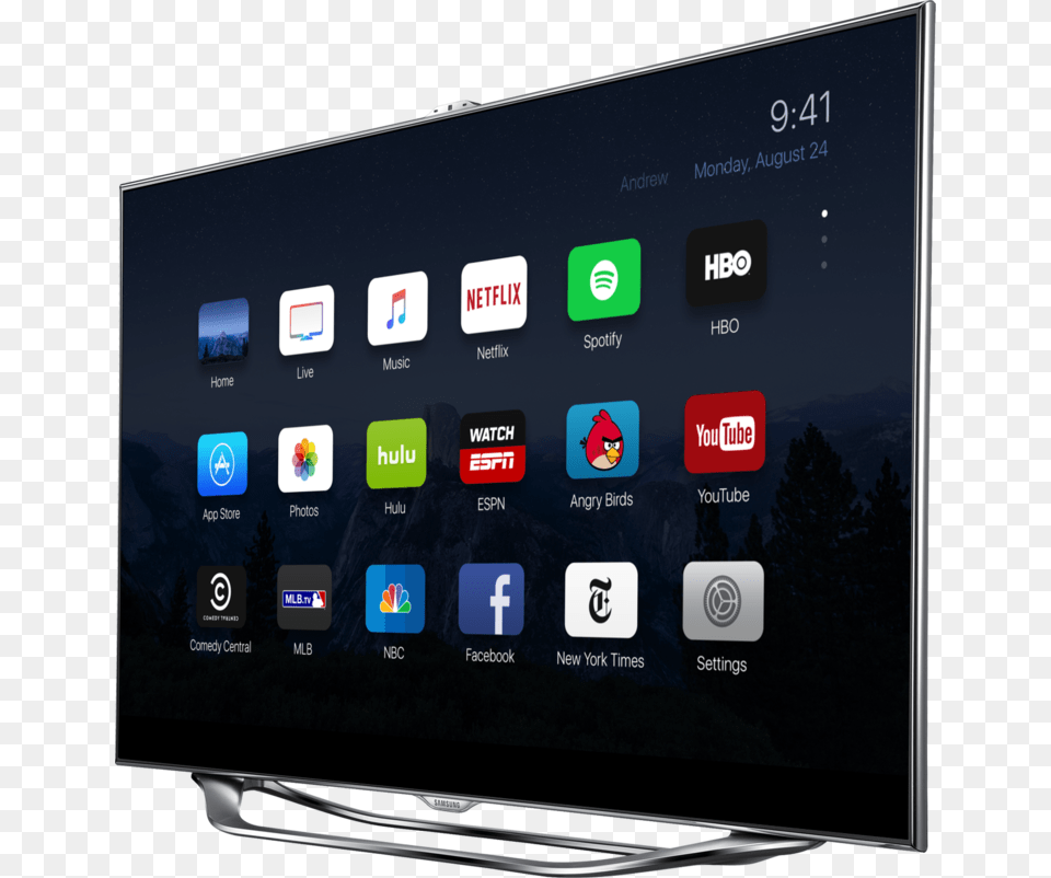 Apple Tv Now With Ios 9 Andrew Ambrosino Do Apple Tvs Look Like, Screen, Monitor, Hardware, Electronics Png Image