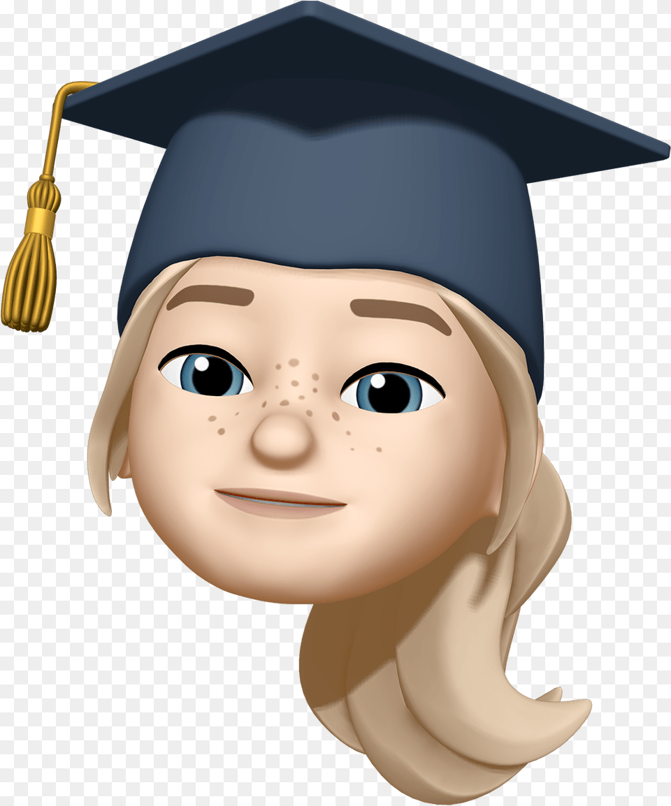 Apple Unveils New Emoji Face Mask Memoji Characters Hypebeast Face Emoji Iphone Girl, Graduation, People, Person, Head Free Transparent Png