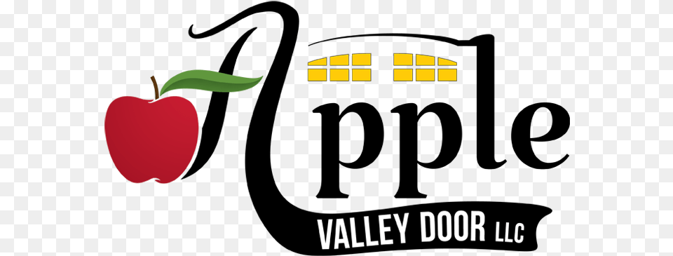 Apple Valley Doors Logo Apple, Food, Fruit, Plant, Produce Png Image