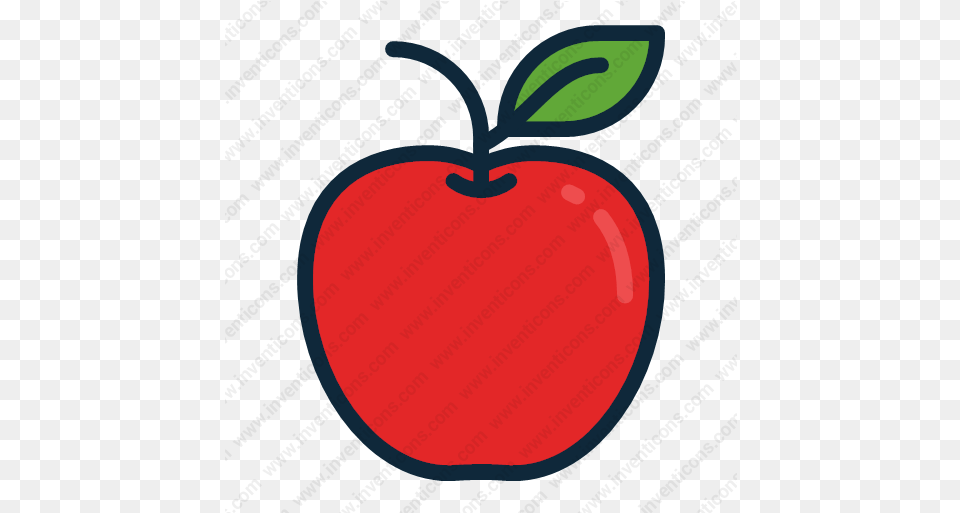 Apple Vector Icon School Apple, Food, Fruit, Plant, Produce Free Transparent Png
