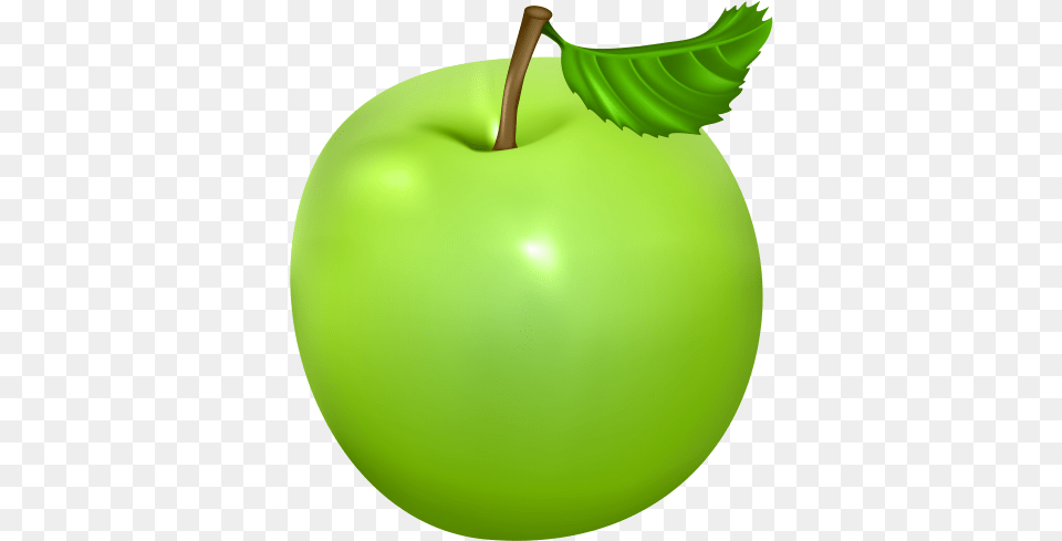 Apple Vector Transparent Clipart Clipart Green Apple, Food, Fruit, Plant, Produce Png