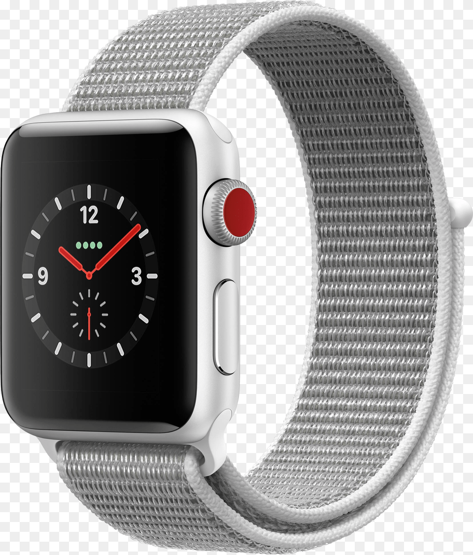 Apple Watch 2019 Transparent Seashell Sport Loop Apple Watch Band, Arm, Body Part, Person, Wristwatch Free Png Download