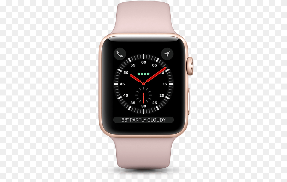 Apple Watch 3 38mm Gold Aluminum Case With Pink Sand Apple Watch S3, Arm, Body Part, Person, Wristwatch Free Transparent Png