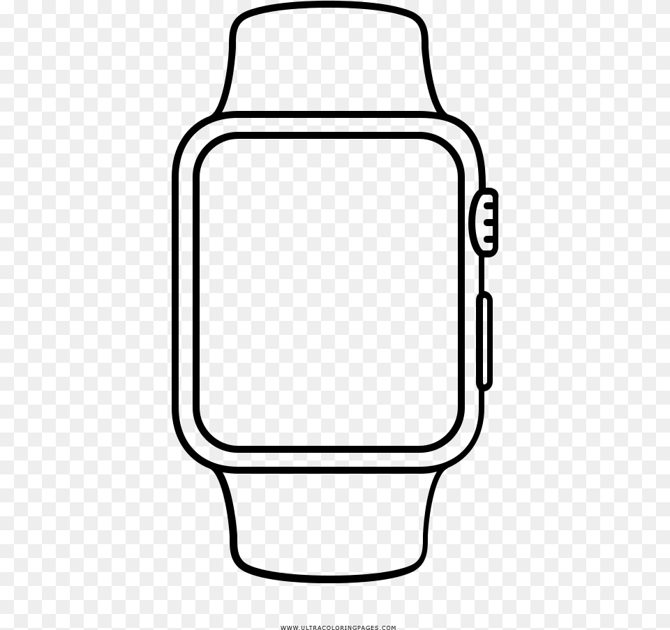 Apple Watch Coloring, Gray Free Png