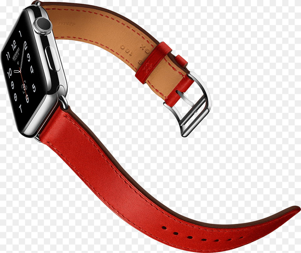 Apple Watch Hermes Edition Apple Watch Hermes Strap Double Tour Red, Accessories, Belt, Smoke Pipe Free Transparent Png