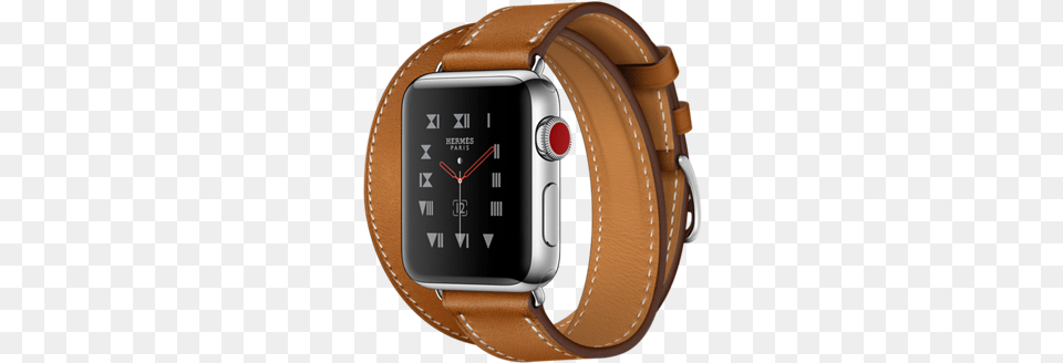 Apple Watch Herms Stainless Steel Case With Fauve Watch Series 4 Hermes, Arm, Body Part, Person, Wristwatch Png