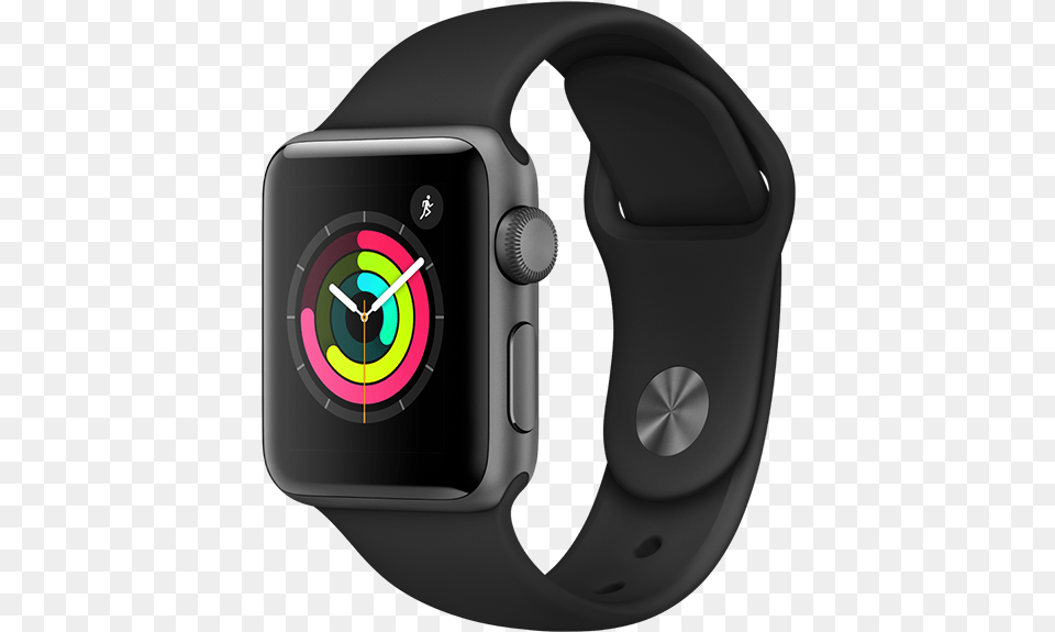 Apple Watch Series 3 38mm Black, Arm, Body Part, Person, Wristwatch Free Png