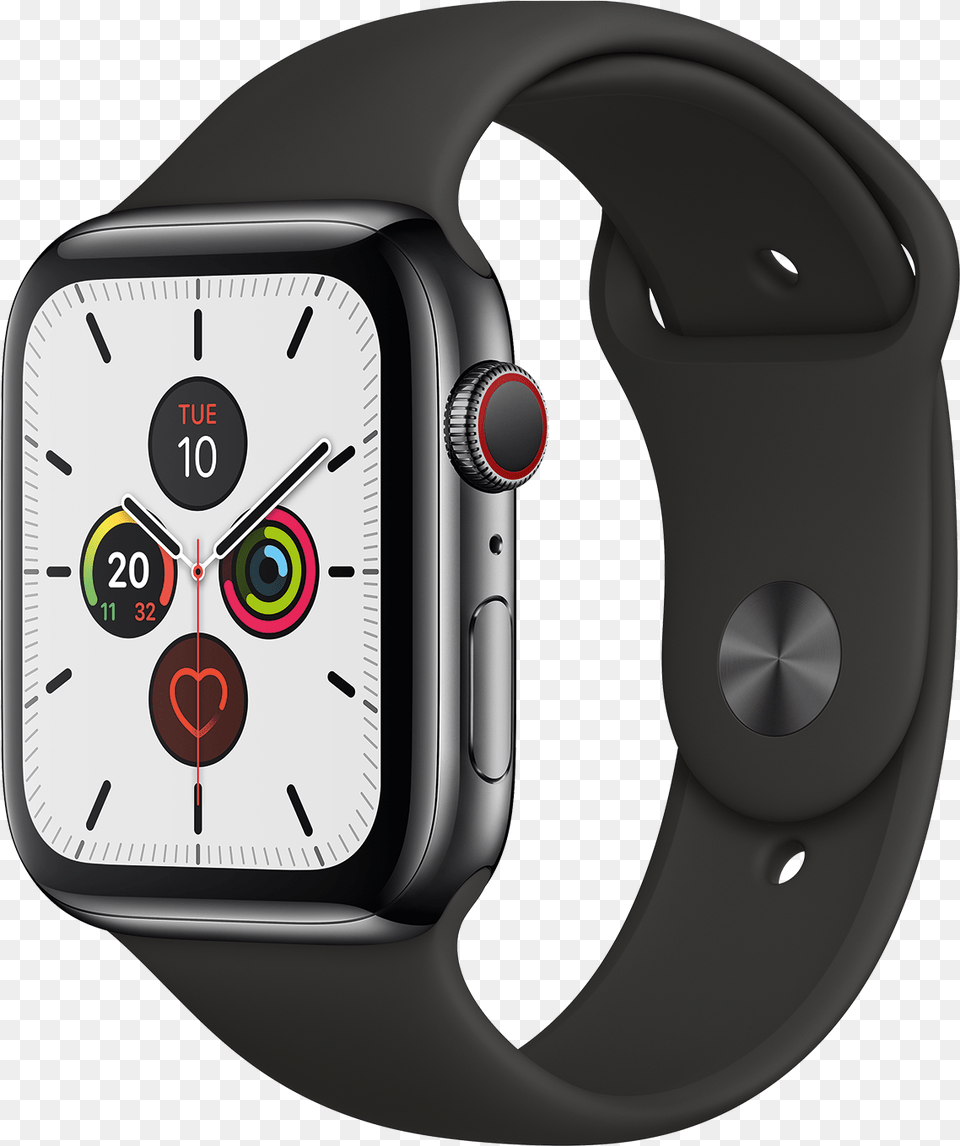 Apple Watch Series 5 Gps Cellular Apple Watch Series 5 Space Gray, Arm, Body Part, Person, Wristwatch Png