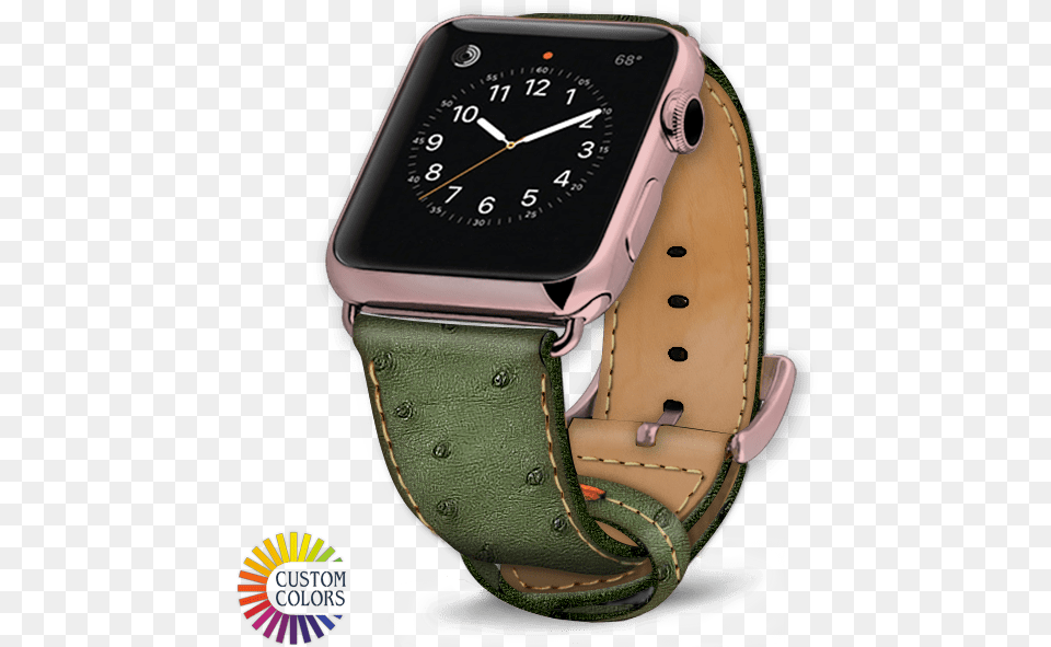 Apple Watch Strap Ostrich Leather Koen Remienok Apple Watch, Arm, Body Part, Person, Wristwatch Free Png Download