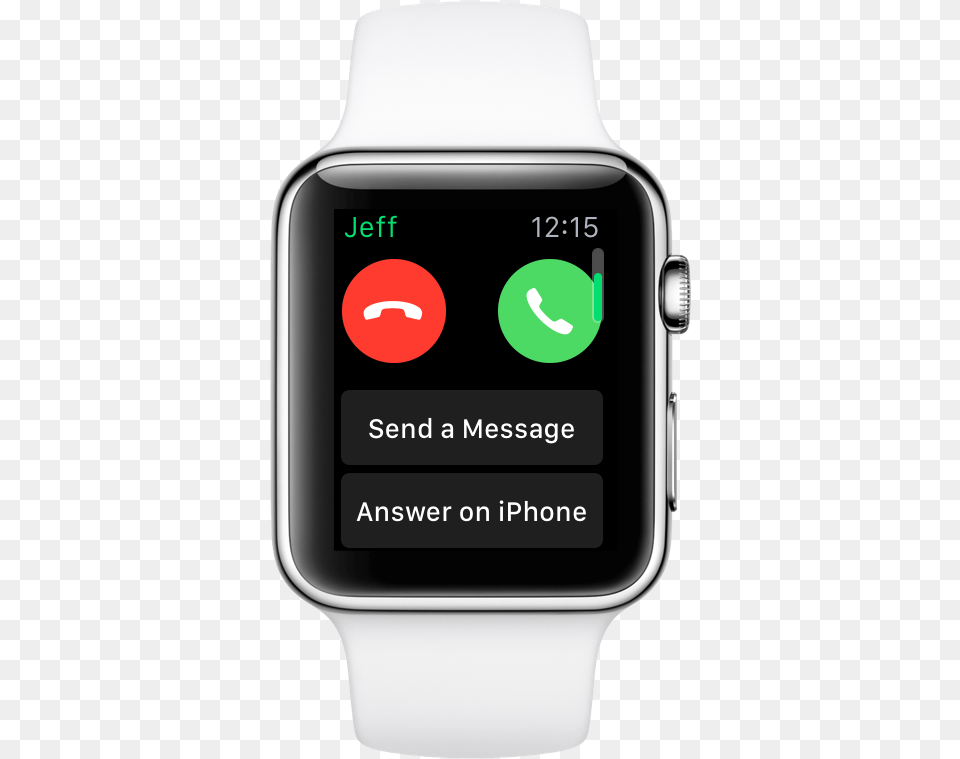 Apple Watch To Answer Incoming Calls Apple Watch Incoming Call, Wristwatch, Arm, Body Part, Person Png Image