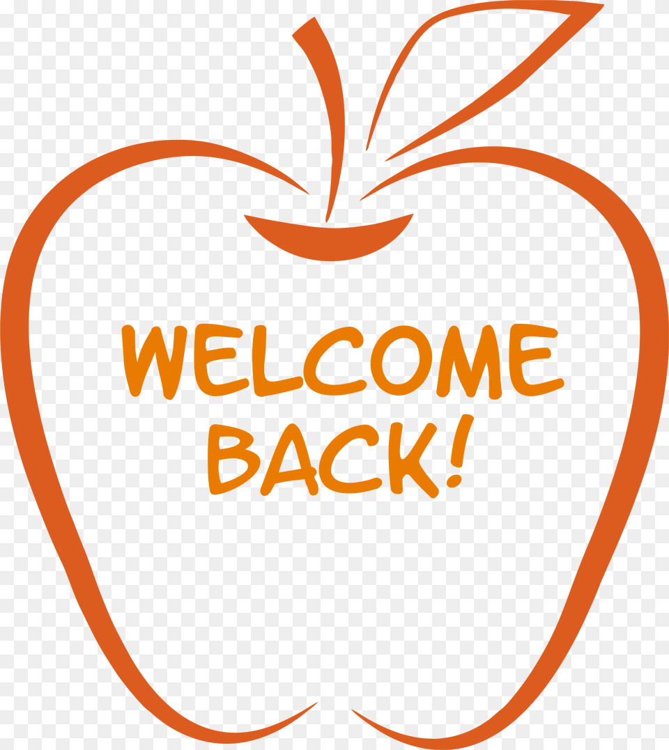 Apple Welcome Back, Food, Fruit, Plant, Produce Png
