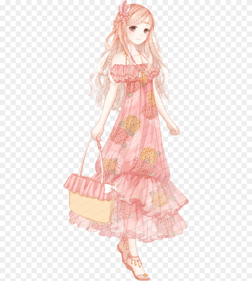 Apple Wilds Flower Anime, Accessories, Bag, Handbag, Person Free Png Download