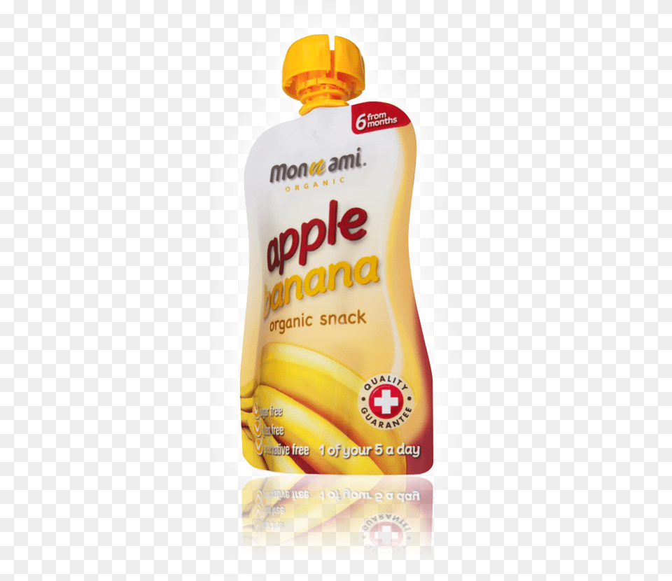 Apple With Banana Banana, Bottle, Logo, Food, Ketchup Free Transparent Png