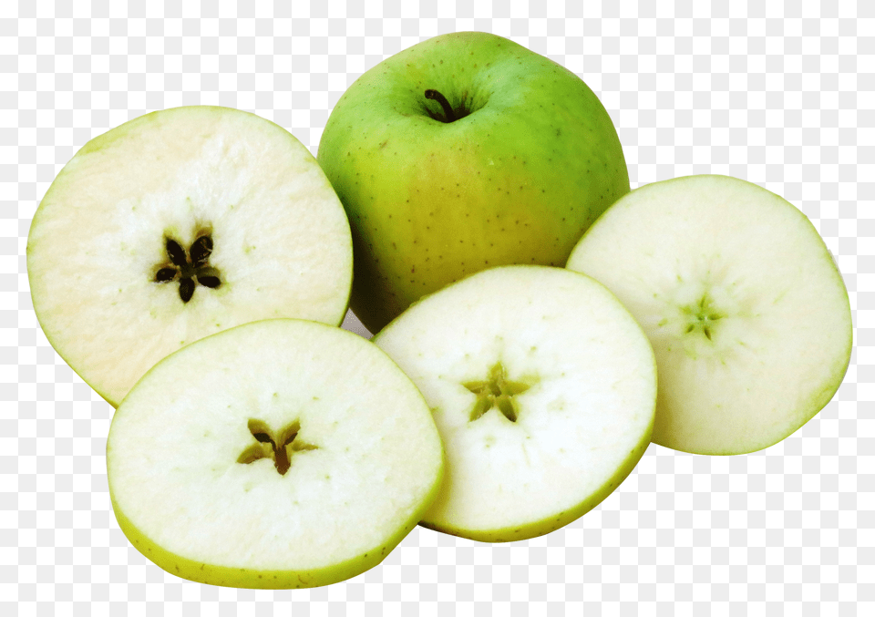 Apple With Slices Food, Fruit, Plant, Produce Png Image