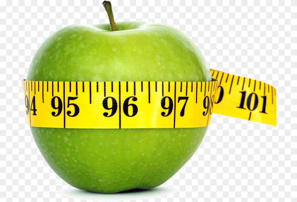 Apple With Tape Measure Apple With Tape Measure Transparent, Food, Fruit, Plant, Produce Png