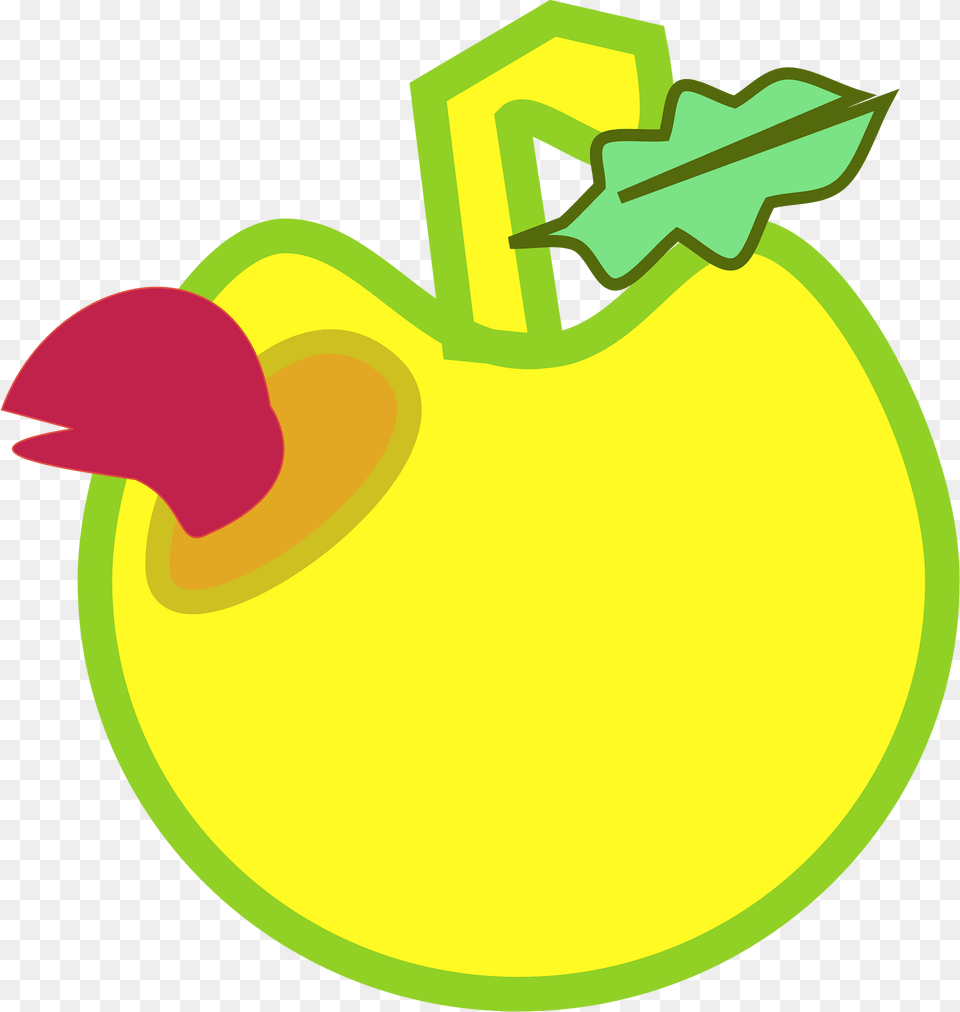 Apple With Worm Clipart, Green, Ammunition, Grenade, Weapon Free Transparent Png