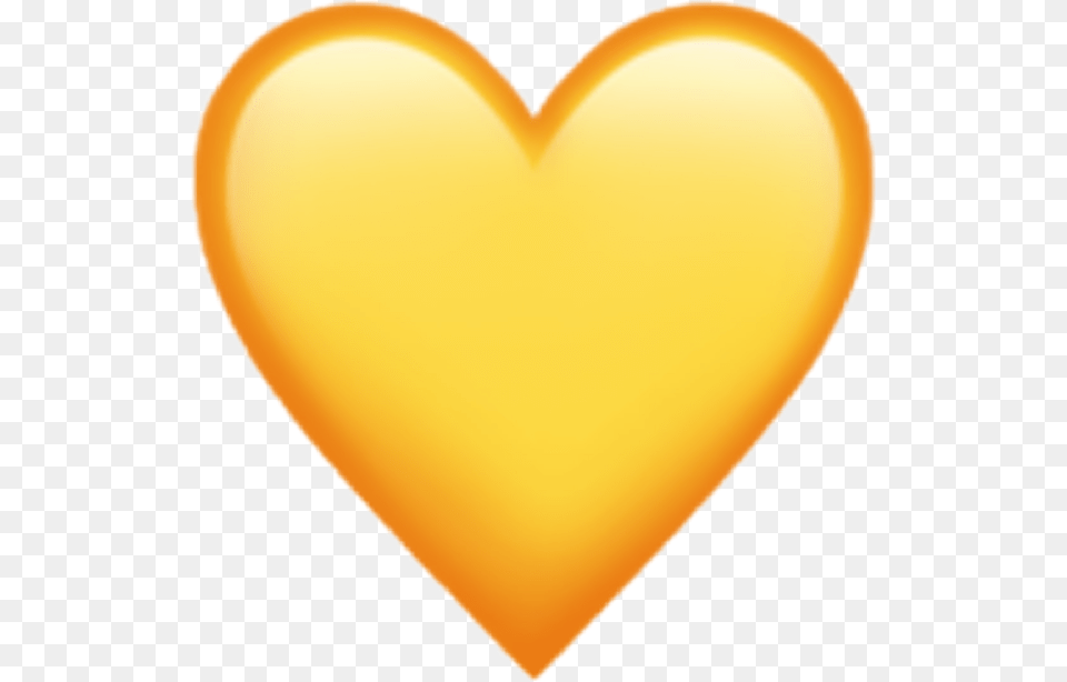 Apple Yellow Heart Emoji, Balloon Free Png Download