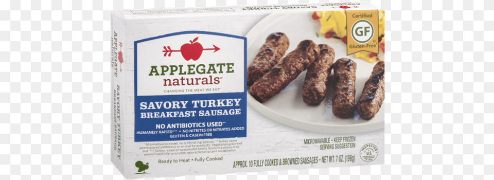 Applegate Naturals Classic Pork Breakfast Sausage, Advertisement, Poster, Food, Lunch Png Image