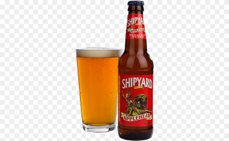 Applehead Shipyard Smashed Blueberry Pugsley39s Signature Series, Alcohol, Lager, Glass, Liquor Png Image