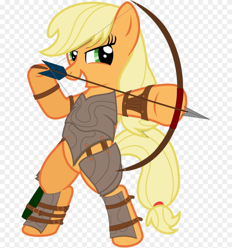 Applejack Archer Archery Arrow Artist Archery, Book, Comics, Publication, Baby Free Png Download