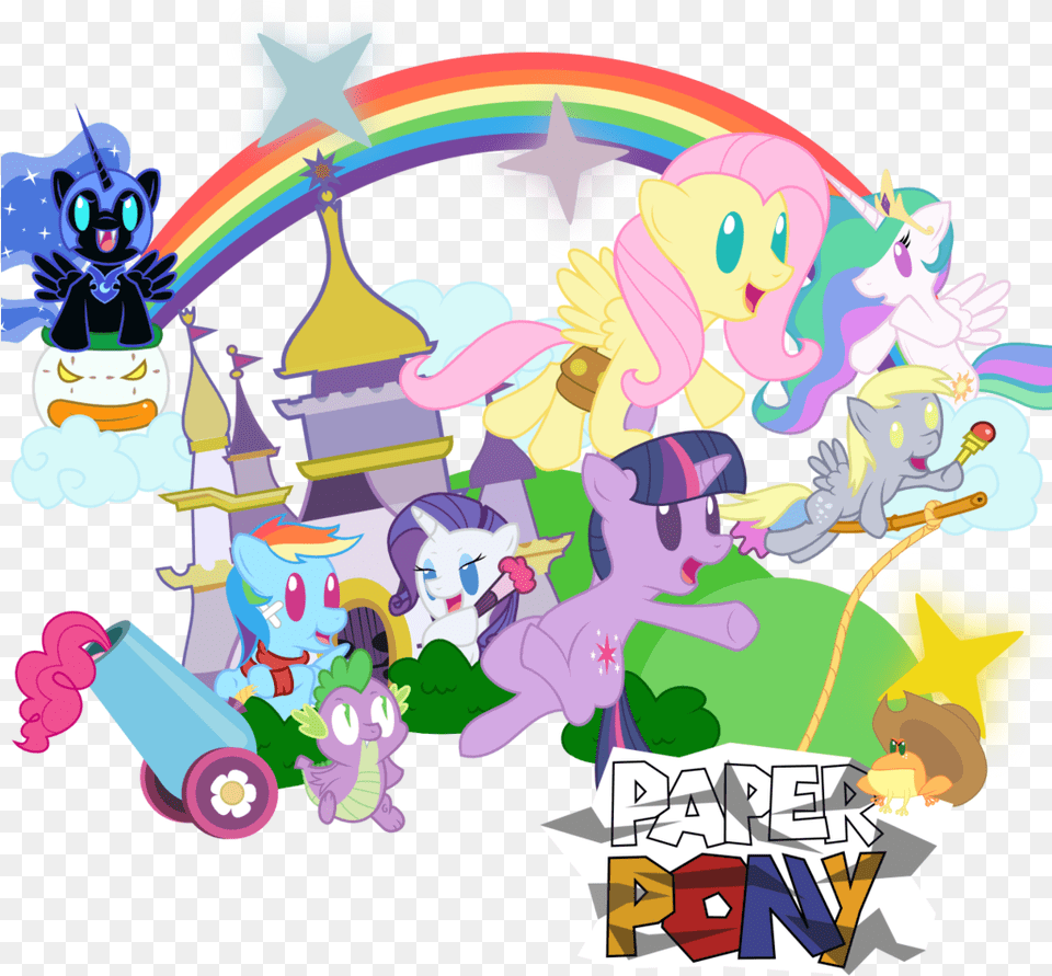 Applejack Cannon Castle Crossover Derpy Hooves Cartoon, Art, Graphics, Person, People Free Png Download